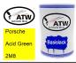 Preview: Porsche, Acid Green, 2M8: 500ml Lackdose, von ATW Autoteile West.